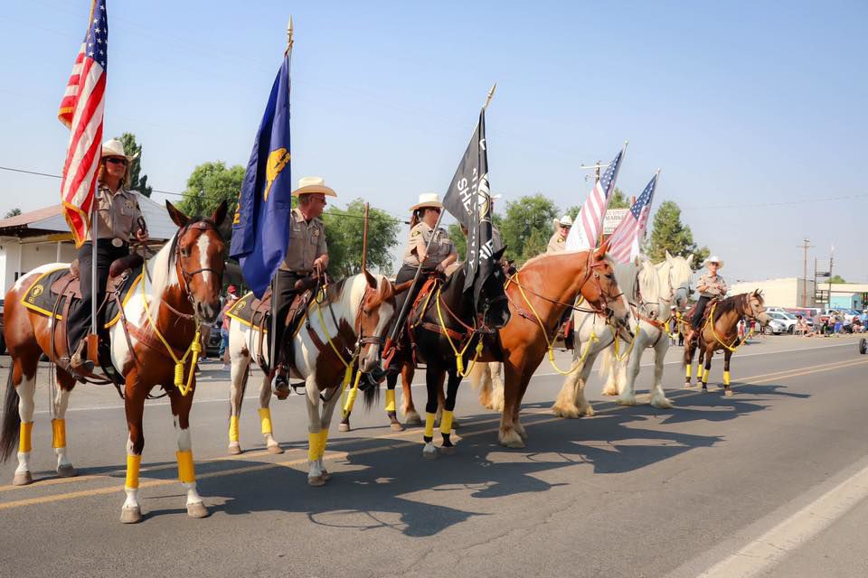 Mounted Sheriff's Posse at Bonanza Extravaganza
